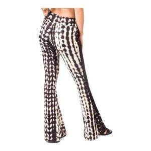 Elegant Black and White Flare Pants